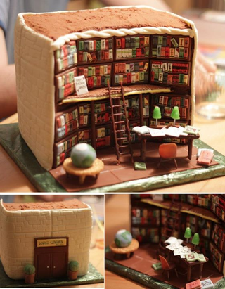 Illustration for article titled With This Library Cake, You Can Literally Eat Yourself Some Knowledge
